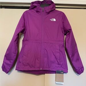 The North Face Girls' Hooded Purple Rain Jacket